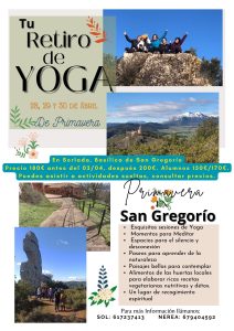 Este retiro de primavera es para ti. Si busca una buena guía para aprender mas sobre las técnicas de Yoga o profundizar en tu practica. Ven a vivir, sentir y empaparte con en la belleza que nos brinda el Yoga y el entorno. 
